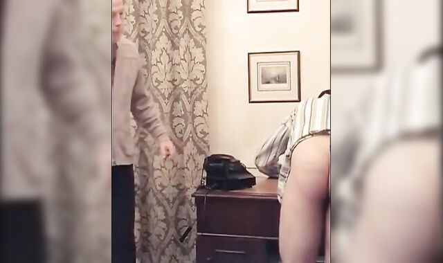 Daddy Headmaster Punishes Twink for Smoking