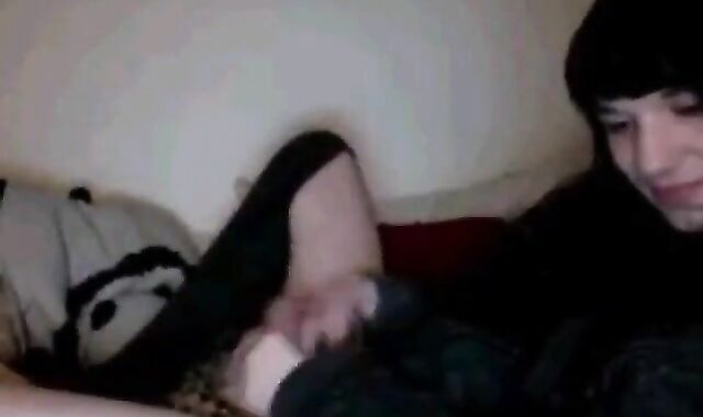 Self-Sucking Crossdresser Blasts Cum in Mouth 2