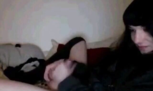 Self-Sucking Crossdresser Blasts Cum in Mouth 2