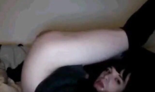 Self-Sucking Crossdresser Blasts Cum in Mouth 2