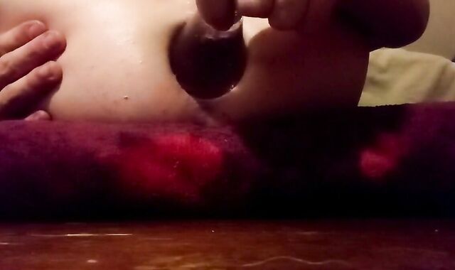 Twink's Gaping Pussy Stretched by Sex Toy 2