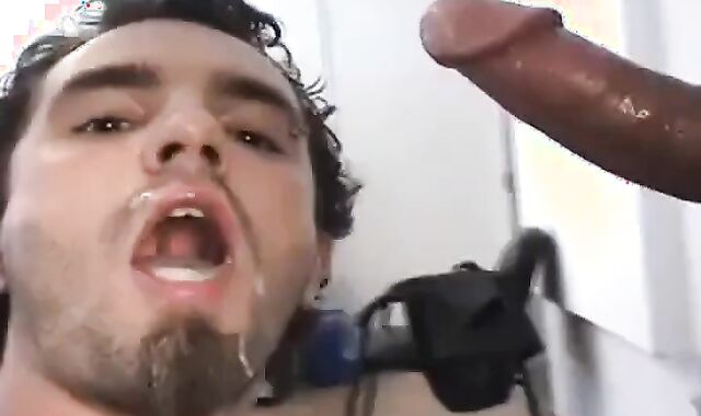Muscular Hunk Swallows a Creamy Load 2