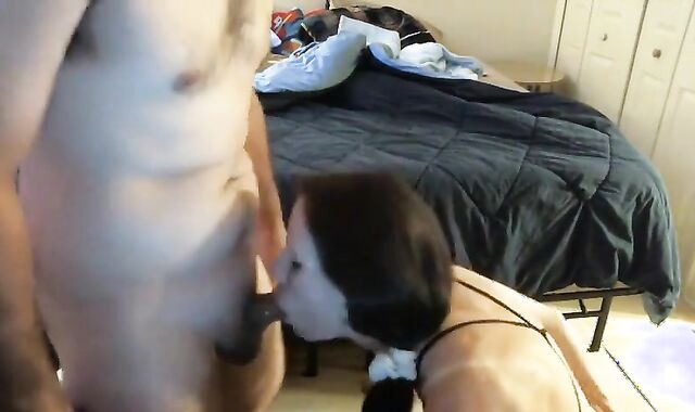 Crossdresser Gives Insane Blowjob