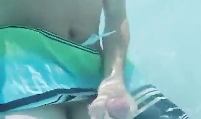 Public Pool Masturbation Caught on Tape