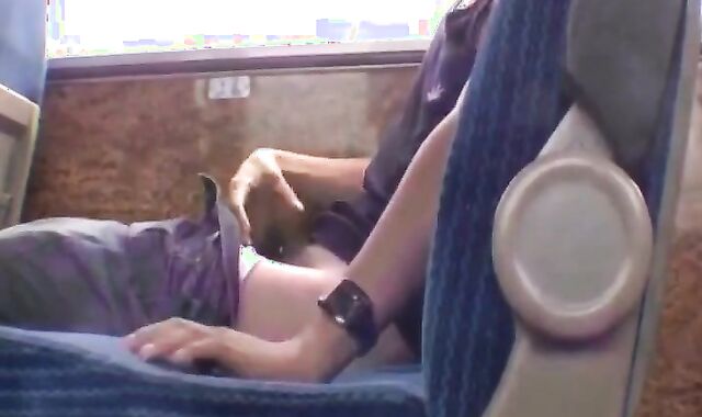 Twink Handjob in the Bus