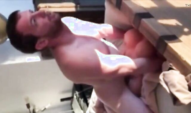 Hunk Fucks His Buddy's Sex Toy