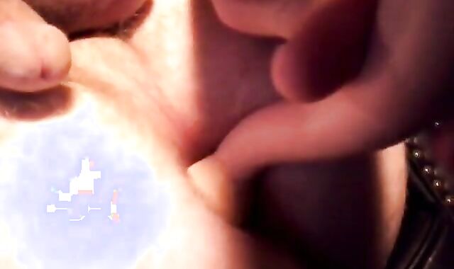 Crossdresser gapes his ass and cums hard