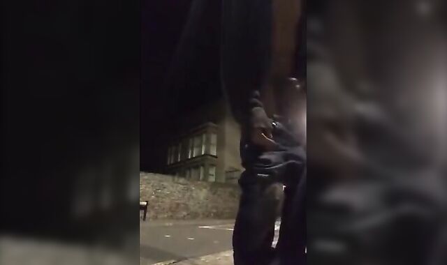 Exhibitionist Twink Strokes It on the Busy Streets 2