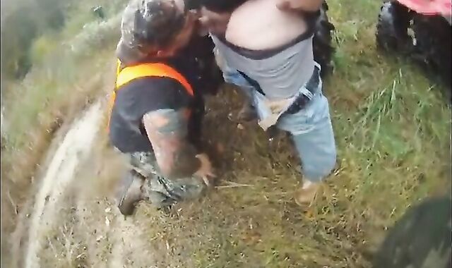 Muddy Outdoor Blowjob