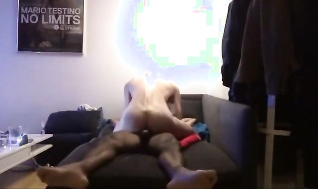 White Guy Takes Bareback BBC