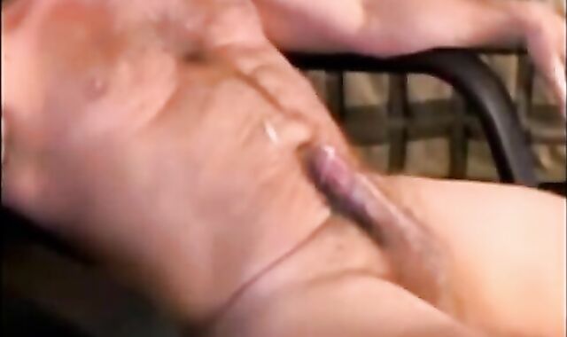Mature Daddy Shoots Solo Load on Chest - Amateur Masturbation