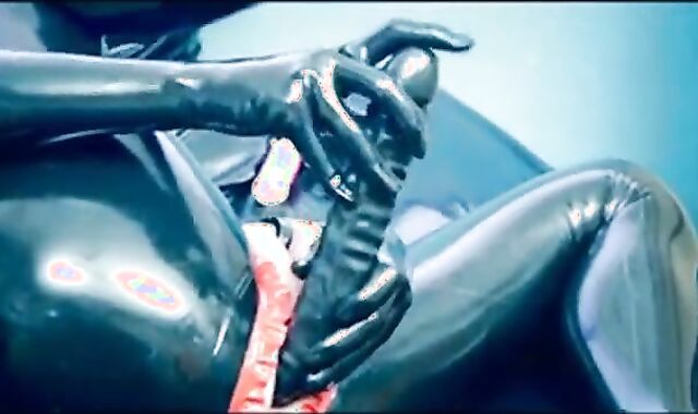 Crossdresser Fucks Himself with a Huge Rubber Dildo