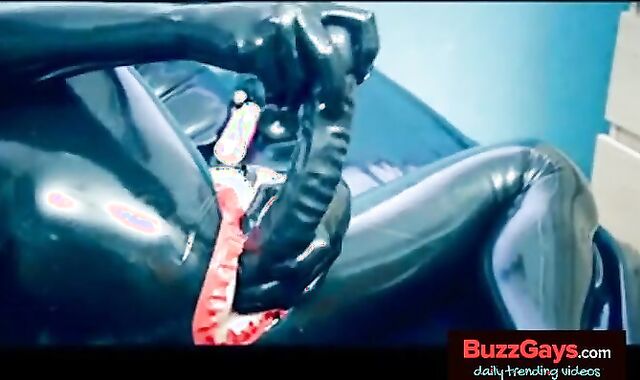 Crossdresser Fucks Himself with a Huge Rubber Dildo