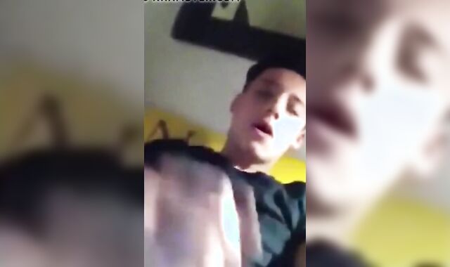 Cumming Hard After School - Twink Amateur Masturbates