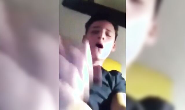 Cumming Hard After School - Twink Amateur Masturbates