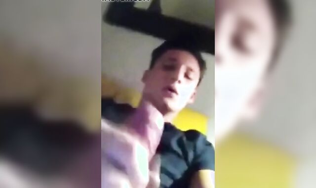 Cumming Hard After School - Twink Amateur Masturbates