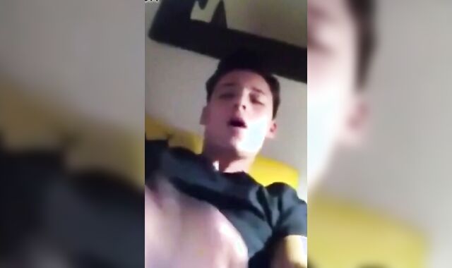 Cumming Hard After School - Twink Amateur Masturbates