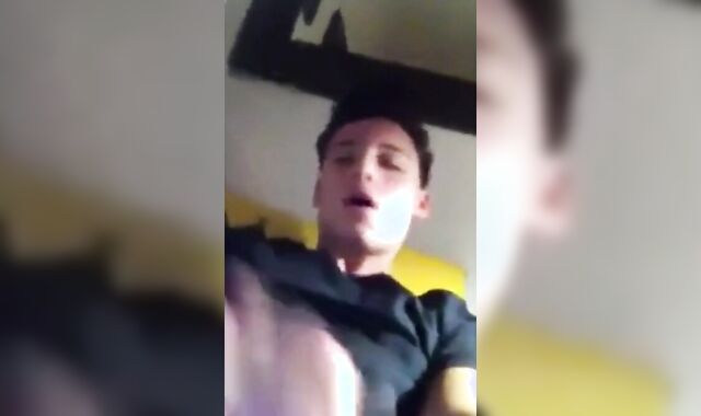 Cumming Hard After School - Twink Amateur Masturbates