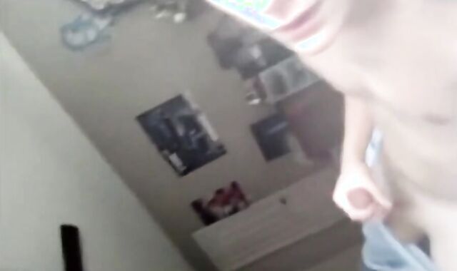 Smooth Twink Films Himself Masturbating