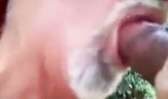 Je suce une grosse bite - partouze gay en plein air avec un ours amateur