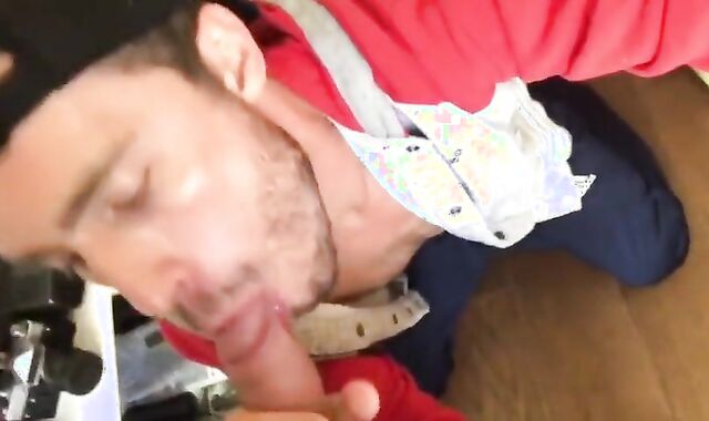 My Buddy Loves Sucking Me Off - Amateur Blowjob