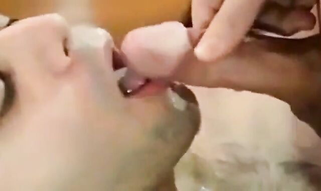 Big-Cock Webcam Man Spills Leche Condensada