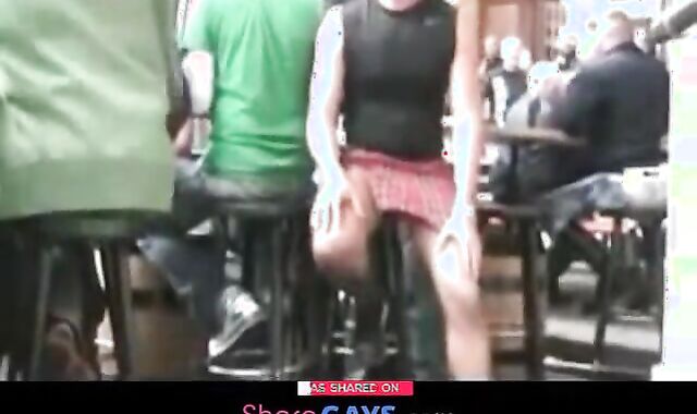 Risky Outdoor Fun with a Well-Endowed Hunk in a Kilt