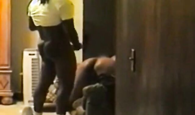 Black Amateur Spanks His Best Fan Hard