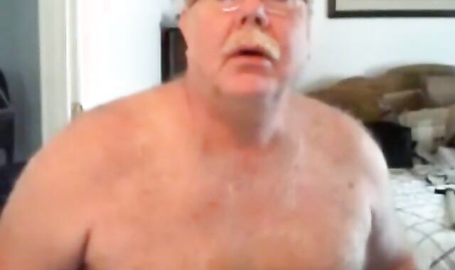 Hairy Daddy Shows Off His Body