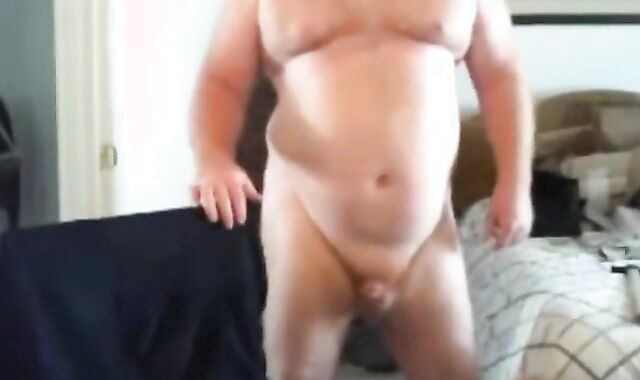 Hairy Daddy Shows Off His Body