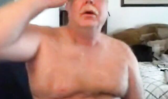 Hairy Daddy Shows Off His Body