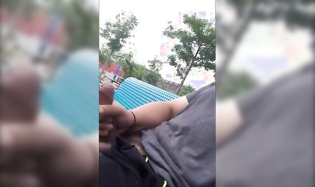 Public Masturbation Caught on Tape