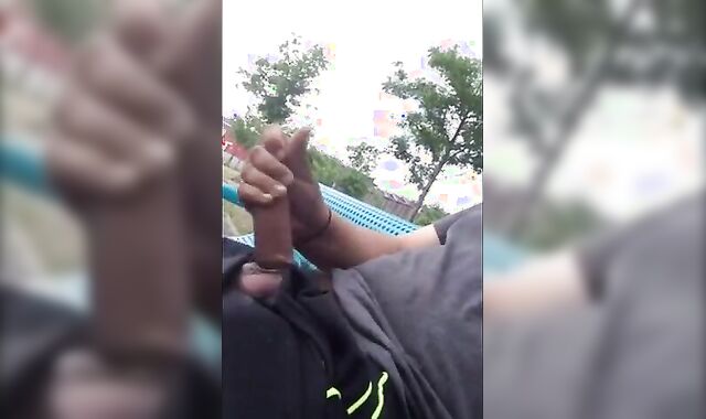 Public Masturbation Caught on Tape