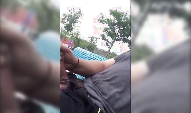 Public Masturbation Caught on Tape