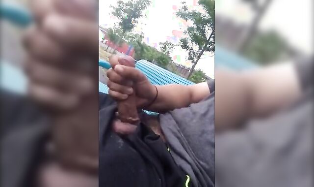 Public Masturbation Caught on Tape