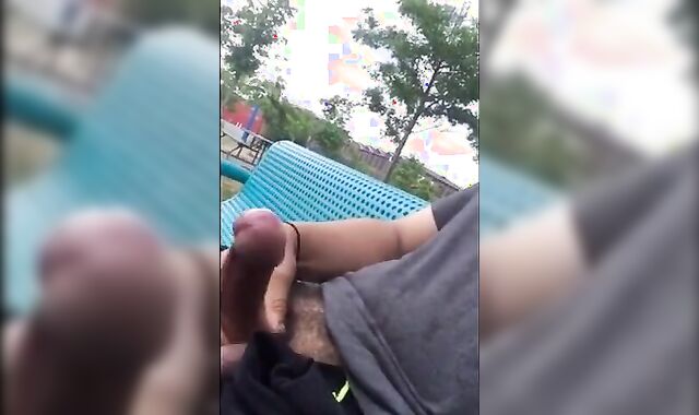 Public Masturbation Caught on Tape