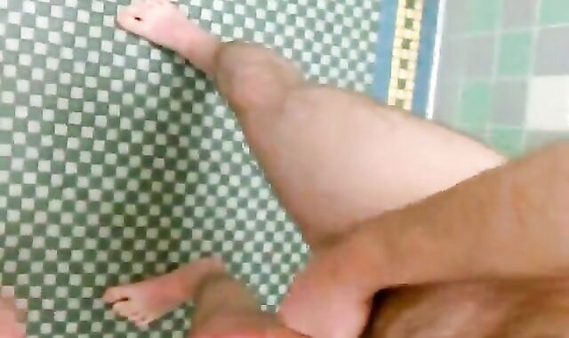 School Bathroom Masturbation Ends in Double Cumshot