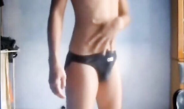 Tasty Amateur Twink's Striptease and Masturbation