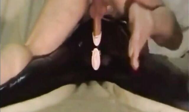 Daddy Plays with Inflatable Doll and Cums Inside