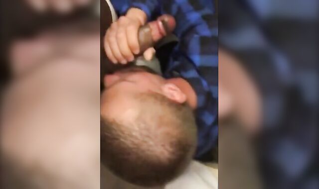 Sucking a Big Black Cock - Amateur Blowjob until he Cums