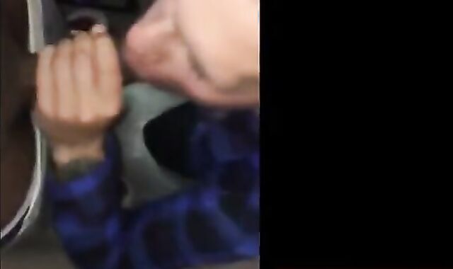 Sucking a Big Black Cock - Amateur Blowjob until he Cums