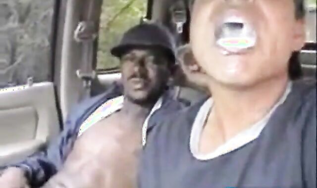 Outdoor Interracial Blowjob with a Big Cock