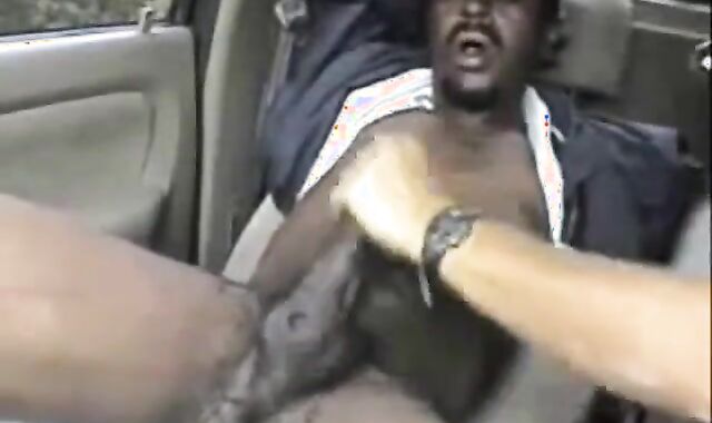 Outdoor Interracial Blowjob with a Big Cock