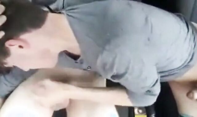 Big Cock Blowjob in the Car at a Public Park