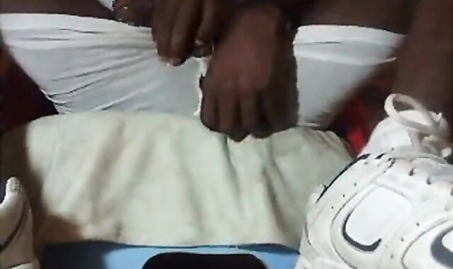 Big Black Cock Strokes His Meat Solo 2