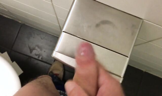 Public Restroom Handjob and Masturbation Compilation