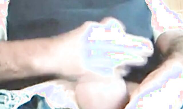 Hairy Daddy Bear Jerks Off Solo