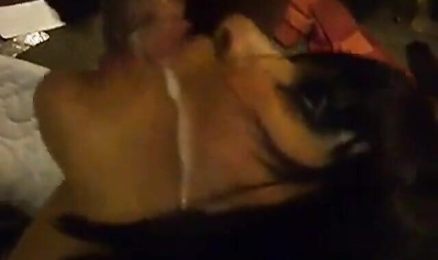 Sissy's Interracial Blowjob and Facial