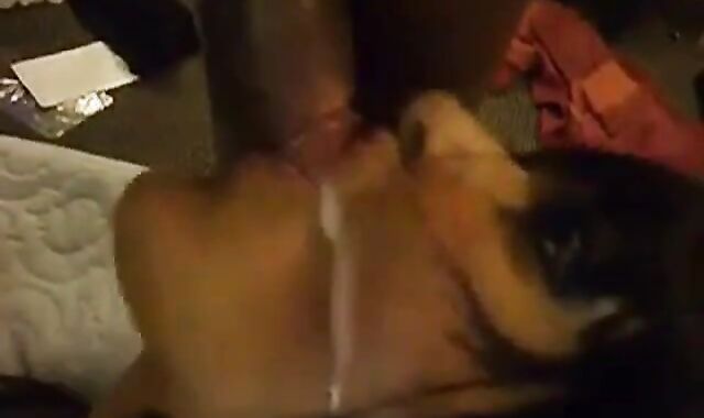 Sissy's Interracial Blowjob and Facial