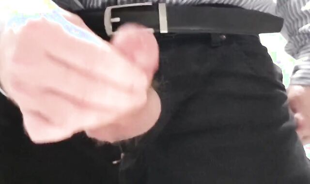 Daddy's Office Masturbation with Big Cum